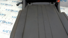 Rear seats, 2nd row, right, VW Tiguan 18-21, black leather, perforated, dry-cleanable, sooty