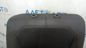 Rear seats, 2nd row, right, VW Tiguan 18-21, black leather, perforated, dry-cleanable, sooty