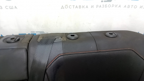 Rear seats, 2nd row, left, VW Tiguan 22-24, black leather, perforated, with belt, dry-cleanable, sooty, dented