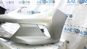 Front bumper bare Chevrolet Volt 16 - silver, scratches, dented