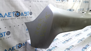 Rear bumper bare upper Chevrolet Volt 16- silver, broken fasteners, dented
