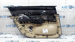 Door trim card rear right BMW 7 G12 16-22 without curtain, black leather, with backlight, Harman Kardon, bumps, scratches