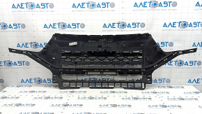 Radiator grill with frame and chrome assembly Ford Explorer 20-23 with emblem, XLT, sand, crack on the emblem, missing fragment on the emblem