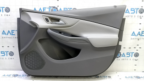 Door trim panel front right Chevrolet Volt 16 - gray, gray insert, armrest leather gray, with a button for the center lock, with a window lift control, worn