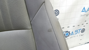 Driver's seat upholstery, upper part, Honda Accord 18-22, gray leather, heated, ventilated, dry-cleanable