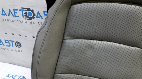 Driver's seat upholstery, lower part, Honda Accord 18-22, gray leather, heated, ventilated, worn, dry cleanable