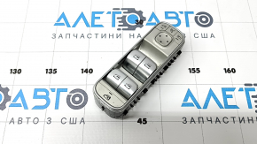 Front left window lift control Mercedes W167 GLE 350 450 20-24 chrome with automatic folding mirrors, worn