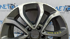 Wheel rim R17 x 7J ET 48.5 Mercedes C-class W205 15-18 type 2 curb, peeling paint