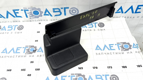 Front right passenger seat runner cover for Ford Explorer 20-23, black, with trim