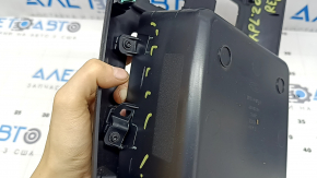 Rear center console trim for Ford Explorer 20-23, black, for climate control, with pocket, scratches, broken fasteners