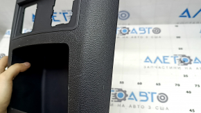 Rear center console trim for Ford Explorer 20-23, black, for climate control, with pocket, scratches, broken fasteners
