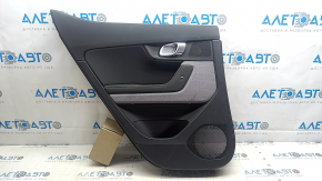 Door trim, rear left, Polestar 2 21-25, black, plastic, armrest, cloth, insert, black cloth, with handle, scratches