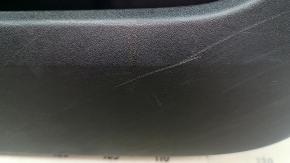 Door trim, front left, Polestar 2 21-25, black, plastic, black cloth armrest, black cloth insert, with handle, needs cleaning, scratches, cracks