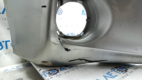 Bare front bumper Lexus CT200h 11-13 pre-restoration, silver 1J4, cracks, scuffs, scratches, broken fasteners, fake