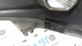 Bare front bumper Lexus CT200h 11-13 pre-restoration, silver 1J4, cracks, scuffs, scratches, broken fasteners, fake