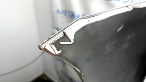 Bare front bumper Lexus CT200h 11-13 pre-restoration, silver 1J4, cracks, scuffs, scratches, broken fasteners, fake