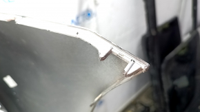 Bare front bumper Lexus CT200h 11-13 pre-restoration, silver 1J4, cracks, scuffs, scratches, broken fasteners, fake