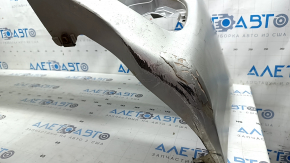 Bare front bumper Lexus CT200h 11-13 pre-restoration, silver 1J4, cracks, scuffs, scratches, broken fasteners, fake