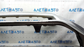 Bare front bumper Lexus CT200h 11-13 pre-restoration, silver 1J4, cracks, scuffs, scratches, broken fasteners, fake