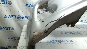 Bare front bumper Lexus CT200h 11-13 pre-restoration, silver 1J4, cracks, scuffs, scratches, broken fasteners, fake
