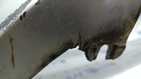 Bare front bumper Lexus CT200h 11-13 pre-restoration, silver 1J4, cracks, scuffs, scratches, broken fasteners, fake
