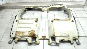 Mercedes W167 GLE 350 450 20-23 rear floor covering, black, missing parts, needs cleaning