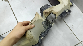 Mercedes W167 GLE 350 450 20-23 rear floor covering, black, missing parts, needs cleaning