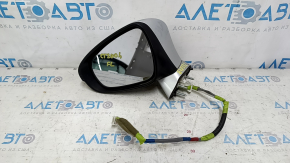 Left side mirror assembly Lexus CT200h 11-13 7-pin, turn signal, silver 1J4, scratches