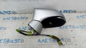 Left side mirror assembly Lexus CT200h 11-13 7-pin, turn signal, silver 1J4, scratches