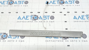 Outer front right door sill plate for Mercedes W167 GLE 350 450 20-24, chrome with backlight, scratches