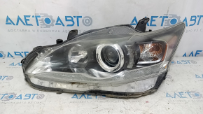 Lexus CT200h 11-13mm halogen front left headlight, LED DRL, sand-finished, polished