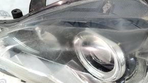 Lexus CT200h 11-13mm halogen front left headlight, LED DRL, sand-finished, polished