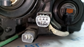 Lexus CT200h 11-13mm halogen front left headlight, LED DRL, sand-finished, polished