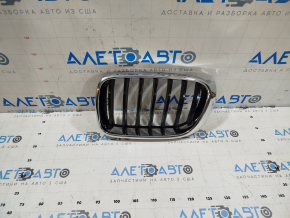 Radiator grill left BMW X3 F25 15-17 nostril, chrome
