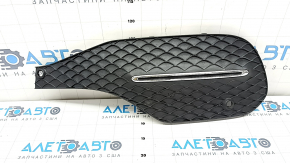 Left front bumper grille for Mercedes W167 GLE 350 450 20-23, chrome structure, for parking sensors, sand