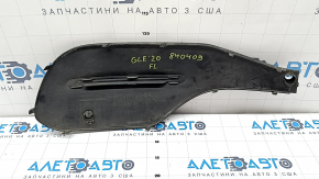 Left front bumper grille for Mercedes W167 GLE 350 450 20-23, chrome structure, for parking sensors, sand