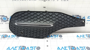 Right front bumper grille for Mercedes W167 GLE 350 450 20-23, chrome structure, for parking sensors, sand, crack in mount, scratches