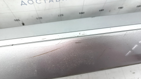 Right threshold Lexus CT200h 11-15 silver scratches, dents, breaks, cracks