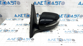 Left side mirror assembly for Mercedes W167 GLE 350 450 20-23 10+8+2 turn signal, heated, BSM, backlight, auto-dimming, black