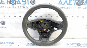 Naked steering wheel Chevrolet Volt 16 - leather, gray, no buttons, with paddle shifters, heated, worn