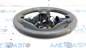 Naked steering wheel Chevrolet Volt 16 - leather, gray, no buttons, with paddle shifters, heated, worn