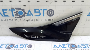 Left fender molding for Chevrolet Volt 16 - black gloss + chrome, worn