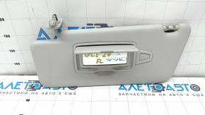 Left sun visor for Mercedes W167 GLE 350 450 20-23, gray, without hook