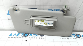Right visor for Mercedes W167 GLE 350 450 20-23, gray, without hook