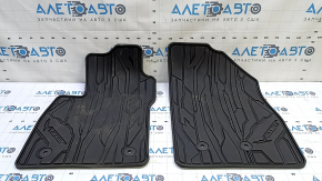 Set of floor mats for Chevrolet Volt 16-inch, black rubber