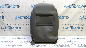 Chevrolet Volt 16 driver's seat back upholstery - gray leather, heated, blue stitching, worn