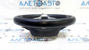 Naked steering wheel Honda Accord 18-22 leather, black, with paddle shifters, with overlays, without buttons, worn