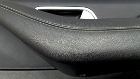Door trim panel rear right Mercedes W167 GLE 350 450 20-24 black leather, with backlight, black leather armrest, wood insert, Burmester, without curtain, with handle, scratches, dent