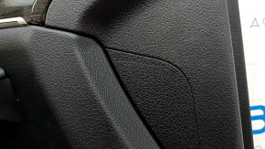 Door trim, front left, Mercedes W167 GLE 350 450 20-24, black leather, with backlight, black leather armrest, wood insert, Burmester, with handle, scratches