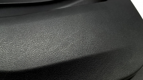 Door trim, front left, Mercedes W167 GLE 350 450 20-24, black leather, with backlight, black leather armrest, wood insert, Burmester, with handle, scratches